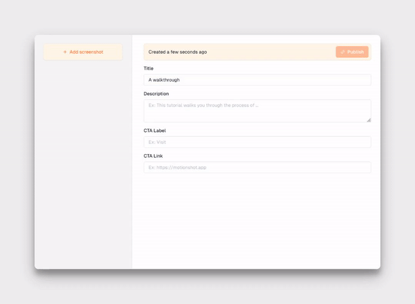 MotionShot - Make screen guides under minutes!